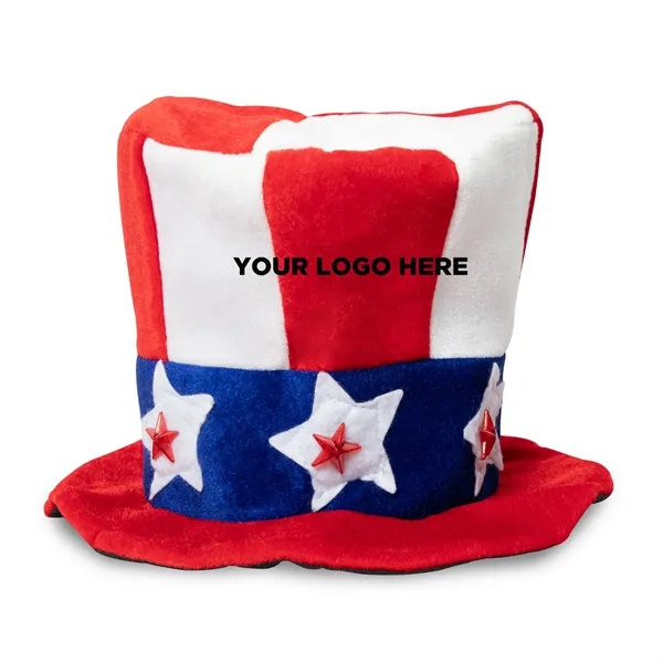 Flashing LED Uncle Sam Hat - Imprinted - Flashing LED Uncle Sam Hat - Imprinted - Image 4 of 6