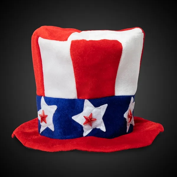 Flashing LED Uncle Sam Hat - Imprinted - Flashing LED Uncle Sam Hat - Imprinted - Image 6 of 6