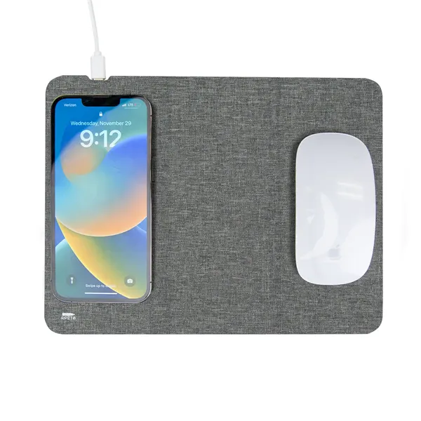 RPET 10W Wireless Charging Mouse Pad - RPET 10W Wireless Charging Mouse Pad - Image 6 of 6