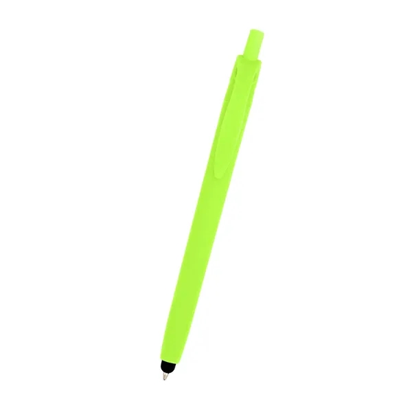Zinnia Rubberized Pen With Stylus - Zinnia Rubberized Pen With Stylus - Image 8 of 28