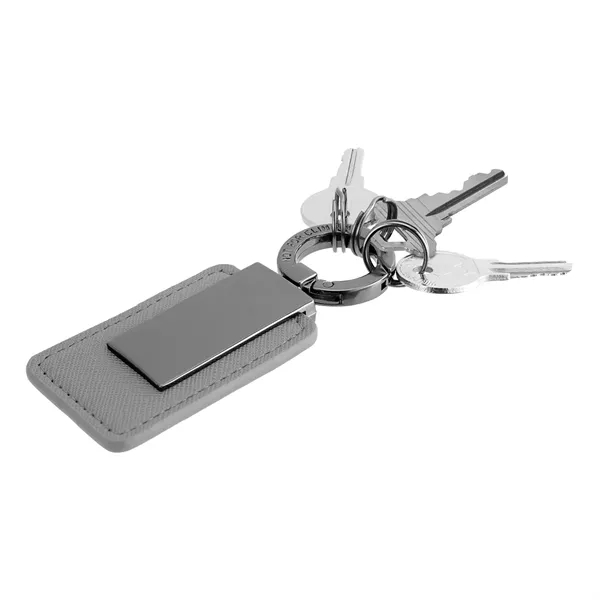 Leatherette Carabiner Clip Key Tag - Leatherette Carabiner Clip Key Tag - Image 10 of 20