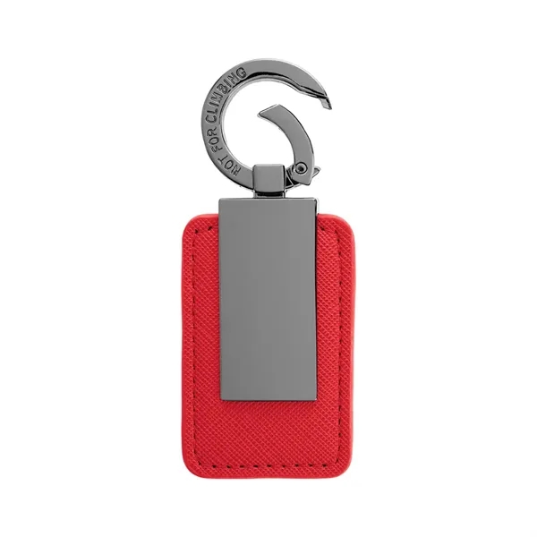 Leatherette Carabiner Clip Key Tag - Leatherette Carabiner Clip Key Tag - Image 20 of 20