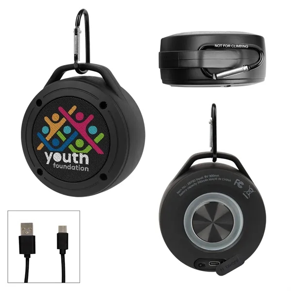 Custom Water Resistant Speaker Carabiner 2.0