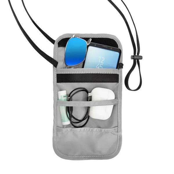 RFID Data Blocking Neck Wallet - RFID Data Blocking Neck Wallet - Image 6 of 8
