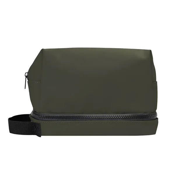 Hudson Recycled Leatherette Cosmetic Bag - Hudson Recycled Leatherette Cosmetic Bag - Image 8 of 11