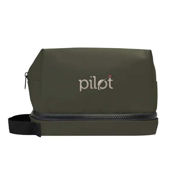 Hudson Recycled Leatherette Cosmetic Bag - Hudson Recycled Leatherette Cosmetic Bag - Image 10 of 11