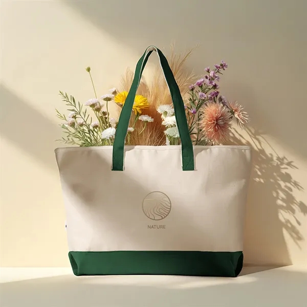 Large Starboard Recycled Cotton Canvas Tote Bag - Large Starboard Recycled Cotton Canvas Tote Bag - Image 10 of 17