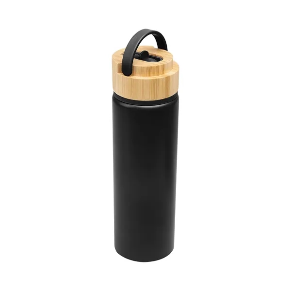 27 Oz. Ellis Recycled Aluminum Bottle With Bamboo Lid - 27 Oz. Ellis Recycled Aluminum Bottle With Bamboo Lid - Image 4 of 25