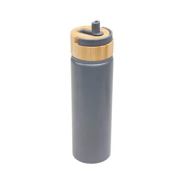 27 Oz. Ellis Recycled Aluminum Bottle With Bamboo Lid - 27 Oz. Ellis Recycled Aluminum Bottle With Bamboo Lid - Image 8 of 25
