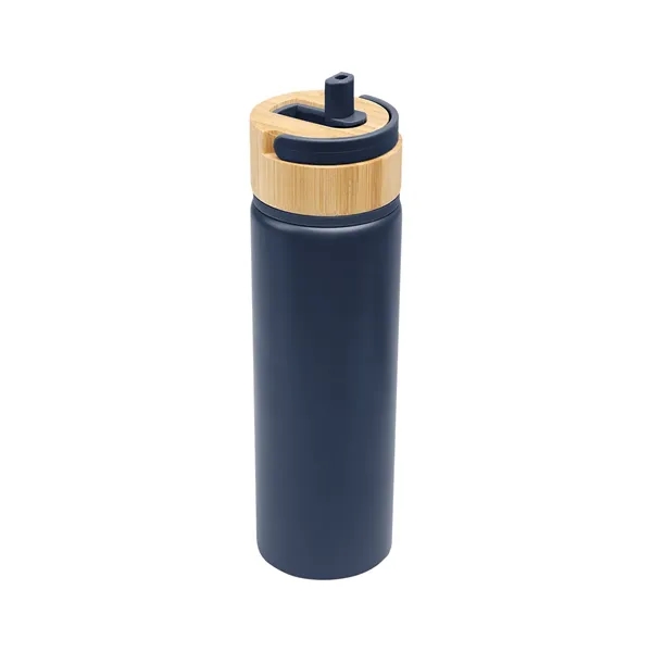 27 Oz. Ellis Recycled Aluminum Bottle With Bamboo Lid - 27 Oz. Ellis Recycled Aluminum Bottle With Bamboo Lid - Image 15 of 25