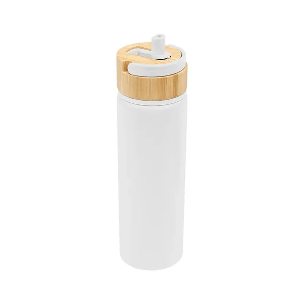27 Oz. Ellis Recycled Aluminum Bottle With Bamboo Lid - 27 Oz. Ellis Recycled Aluminum Bottle With Bamboo Lid - Image 24 of 25