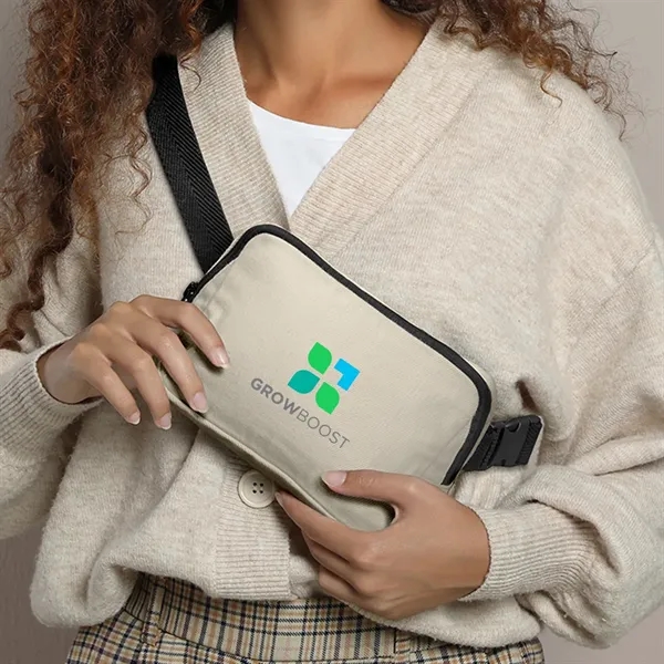 Aware™ 10 Oz. Recycled Cotton Canvas Belt Bag - Aware™ 10 Oz. Recycled Cotton Canvas Belt Bag - Image 11 of 11