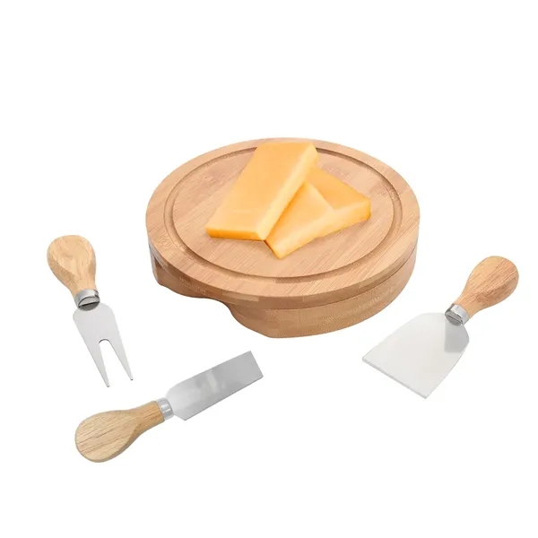 3-Piece Bamboo Cheese Server Kit - 3-Piece Bamboo Cheese Server Kit - Image 6 of 6
