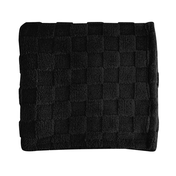 rPET Checkered Sherpa Blanket - rPET Checkered Sherpa Blanket - Image 1 of 20
