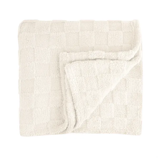 rPET Checkered Sherpa Blanket - rPET Checkered Sherpa Blanket - Image 8 of 20