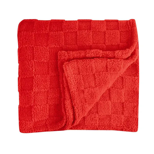 rPET Checkered Sherpa Blanket - rPET Checkered Sherpa Blanket - Image 20 of 20