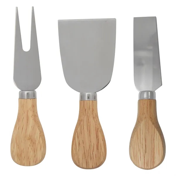Custom 3-Piece Bamboo Cheese Server Kit