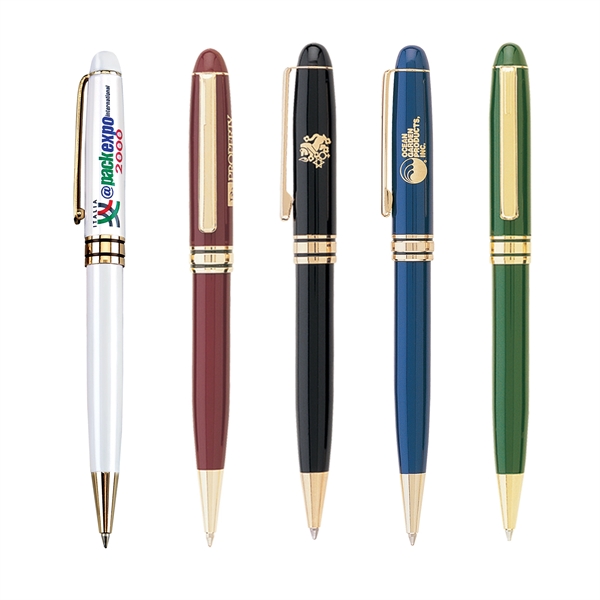 Saxon-I Luxury Ballpoint Pen with Gold Accents - Saxon-I Luxury Ballpoint Pen with Gold Accents - Image 0 of 7