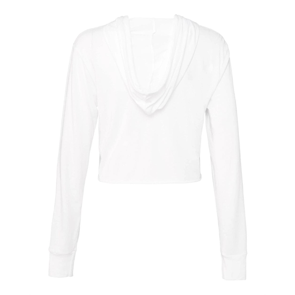 BELLA + CANVAS Women's Triblend Crop Long Sleeve Hoodie - BELLA + CANVAS Women's Triblend Crop Long Sleeve Hoodie - Image 2 of 18