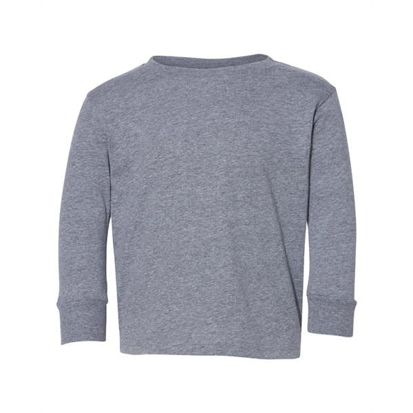 Rabbit Skins Toddler Fine Jersey Long Sleeve Tee - Rabbit Skins Toddler Fine Jersey Long Sleeve Tee - Image 26 of 44