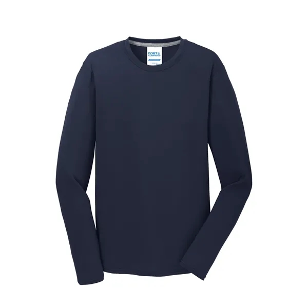 Port & Company® Long Sleeve Performance Blend Tee - Port & Company® Long Sleeve Performance Blend Tee - Image 24 of 53