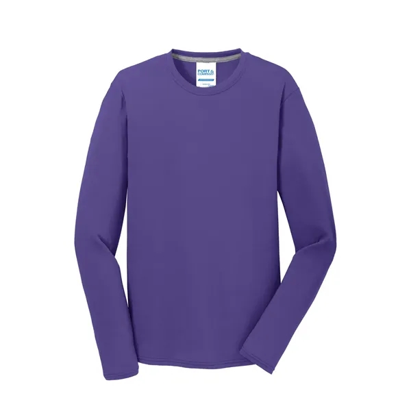 Port & Company® Long Sleeve Performance Blend Tee - Port & Company® Long Sleeve Performance Blend Tee - Image 42 of 53