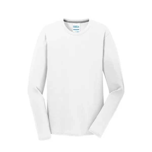 Port & Company® Long Sleeve Performance Blend Tee - Port & Company® Long Sleeve Performance Blend Tee - Image 51 of 53