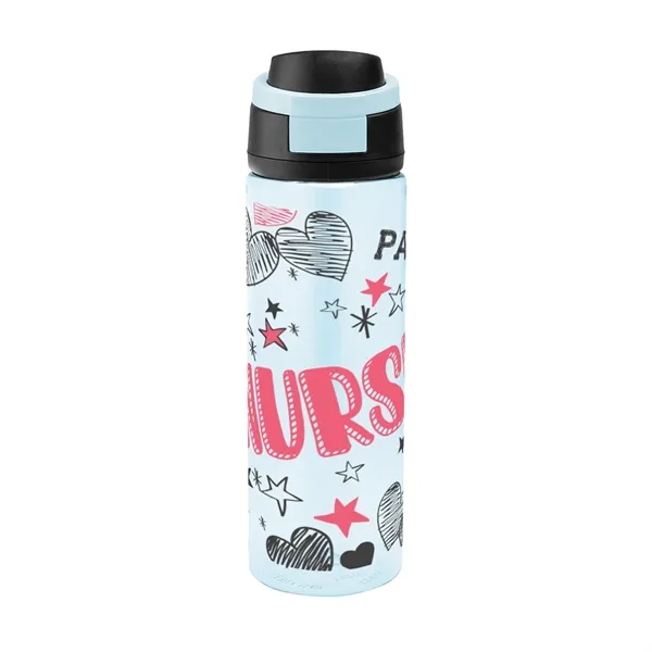 Custom 24 Oz. Full Color Pop Sip rPET Bottle