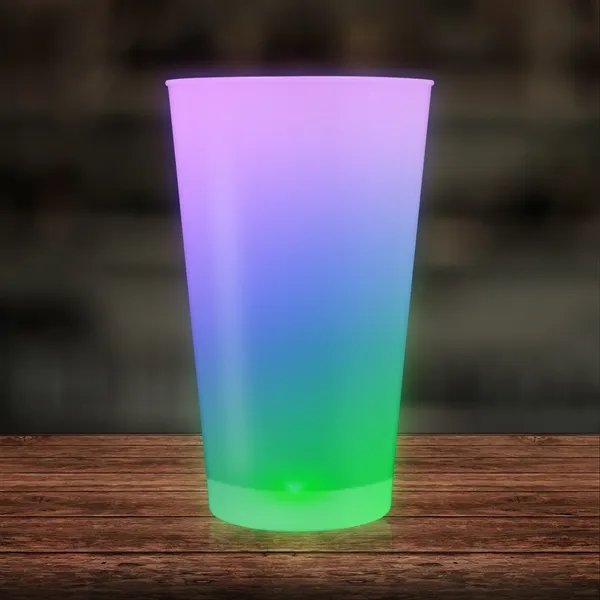 LED Glow Light Up Neon Look 16 oz Pint Glass - LED Glow Light Up Neon Look 16 oz Pint Glass - Image 1 of 9