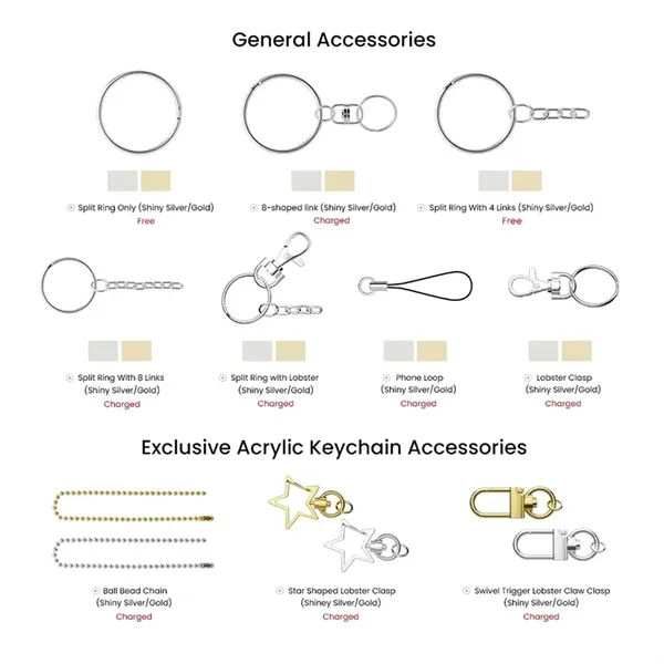 Custom Acrylic Keychain 1"-2.5" - Custom Acrylic Keychain 1"-2.5" - Image 11 of 12