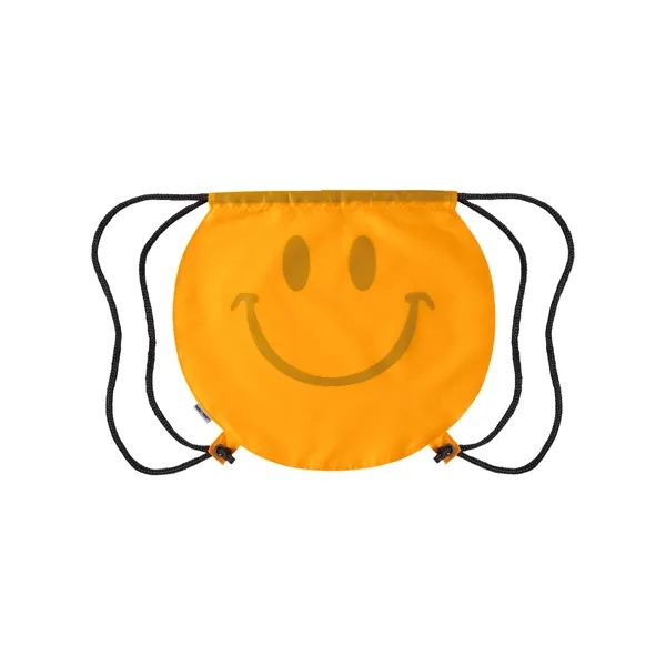 Smiley Face Drawstring Bag - Smiley Face Drawstring Bag - Image 1 of 2