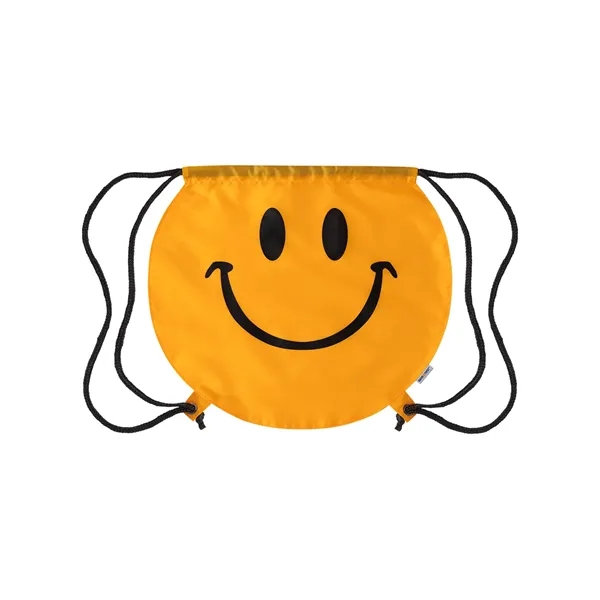 Smiley Face Drawstring Bag - Smiley Face Drawstring Bag - Image 2 of 2