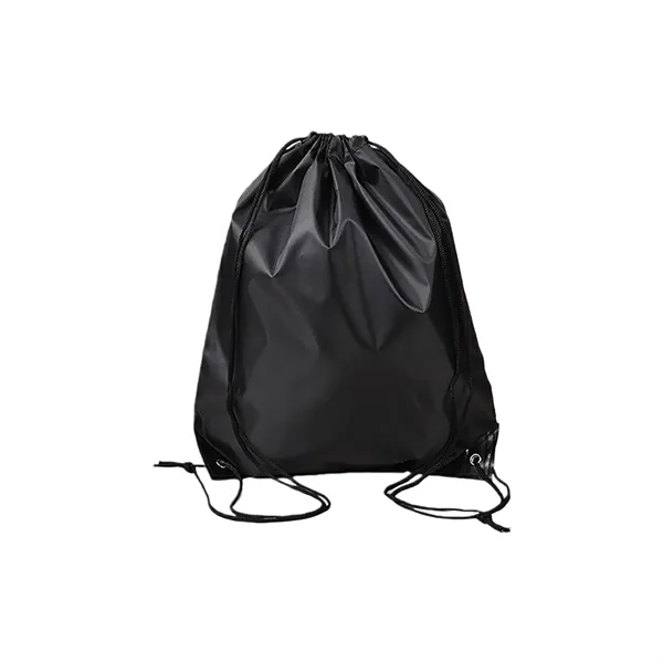 Polyester Drawstring Backpack Reinforced Corner Adjustable - Polyester Drawstring Backpack Reinforced Corner Adjustable - Image 2 of 20