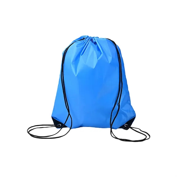 Polyester Drawstring Backpack Reinforced Corner Adjustable - Polyester Drawstring Backpack Reinforced Corner Adjustable - Image 4 of 20