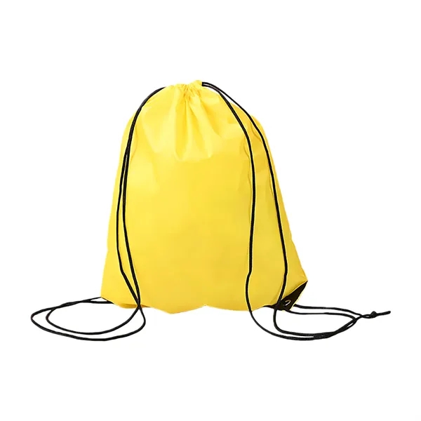 Polyester Drawstring Backpack Reinforced Corner Adjustable - Polyester Drawstring Backpack Reinforced Corner Adjustable - Image 5 of 20