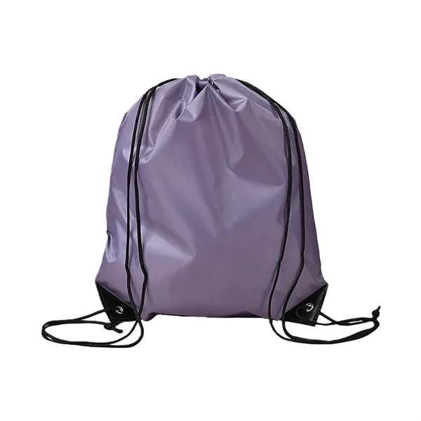 Polyester Drawstring Backpack Reinforced Corner Adjustable - Polyester Drawstring Backpack Reinforced Corner Adjustable - Image 6 of 20