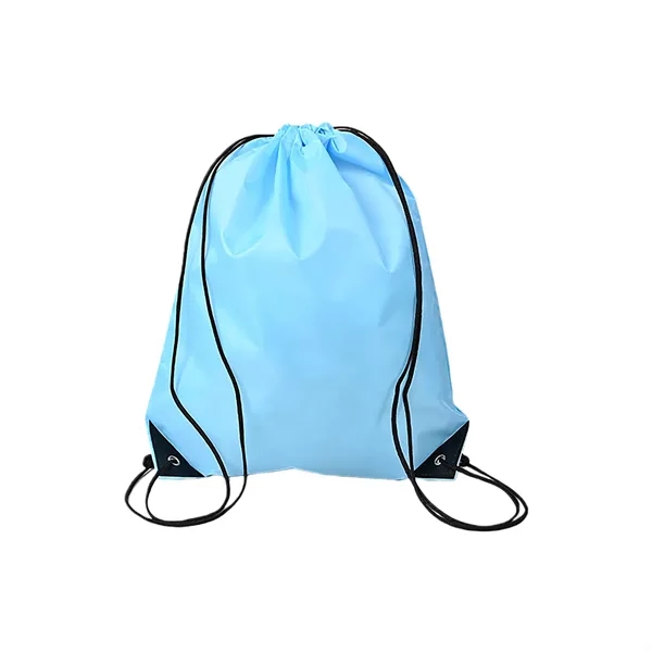 Polyester Drawstring Backpack Reinforced Corner Adjustable - Polyester Drawstring Backpack Reinforced Corner Adjustable - Image 10 of 20