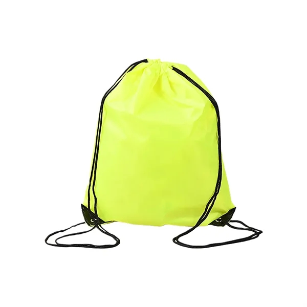 Polyester Drawstring Backpack Reinforced Corner Adjustable - Polyester Drawstring Backpack Reinforced Corner Adjustable - Image 12 of 20