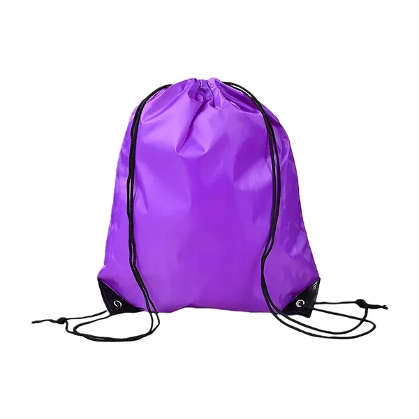 Polyester Drawstring Backpack Reinforced Corner Adjustable - Polyester Drawstring Backpack Reinforced Corner Adjustable - Image 13 of 20