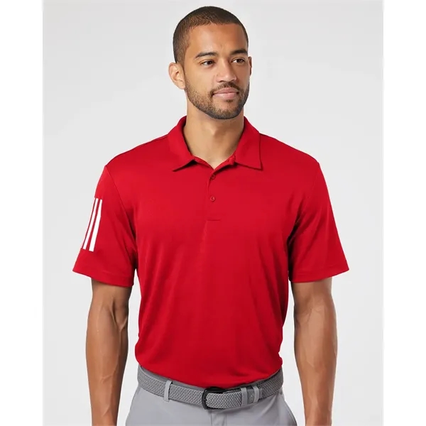 Adidas Men's Floating 3-Stripes Polo - Adidas Men's Floating 3-Stripes Polo - Image 0 of 8