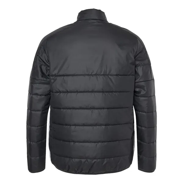 Adidas Men's 3-Stripes Puffer Full-Zip Jacket - Adidas Men's 3-Stripes Puffer Full-Zip Jacket - Image 2 of 2
