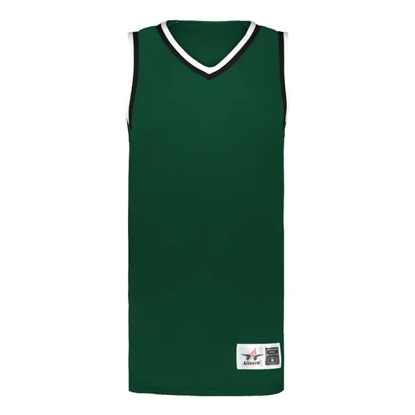 Alleson Athletic Youth Retro Basketball Jersey - Alleson Athletic Youth Retro Basketball Jersey - Image 3 of 16