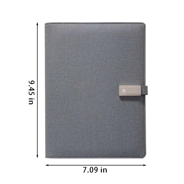 Business padfolio notebook with 16gb usb drive/charging - Business padfolio notebook with 16gb usb drive/charging - Image 1 of 4