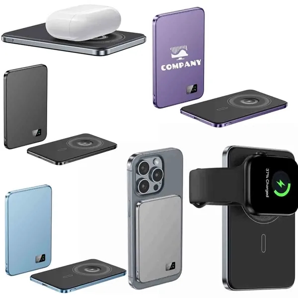 5000mAh Magnetic Wireless Power Bank for MagSafe - 5000mAh Magnetic Wireless Power Bank for MagSafe - Image 0 of 3