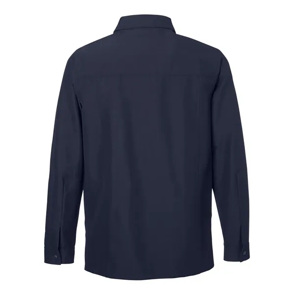 Harriton Unisex Flex Twill Overshirt Jacket - Harriton Unisex Flex Twill Overshirt Jacket - Image 6 of 8