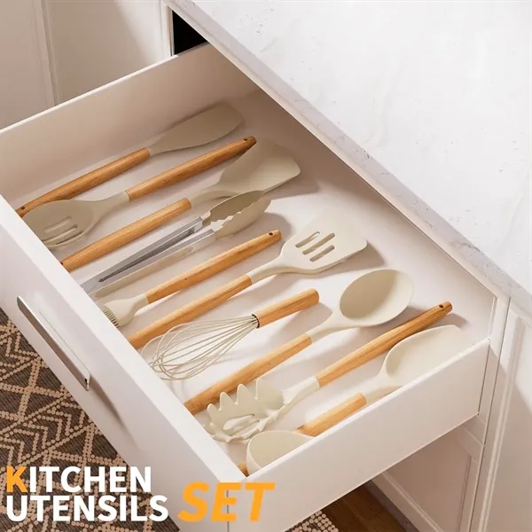 12 PCS Silicone Cooking Utensil Set - 12 PCS Silicone Cooking Utensil Set - Image 3 of 5