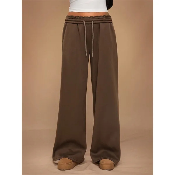 Custom Women's Wide-Leg Fleece Sweatpants - Custom Women's Wide-Leg Fleece Sweatpants - Image 1 of 32