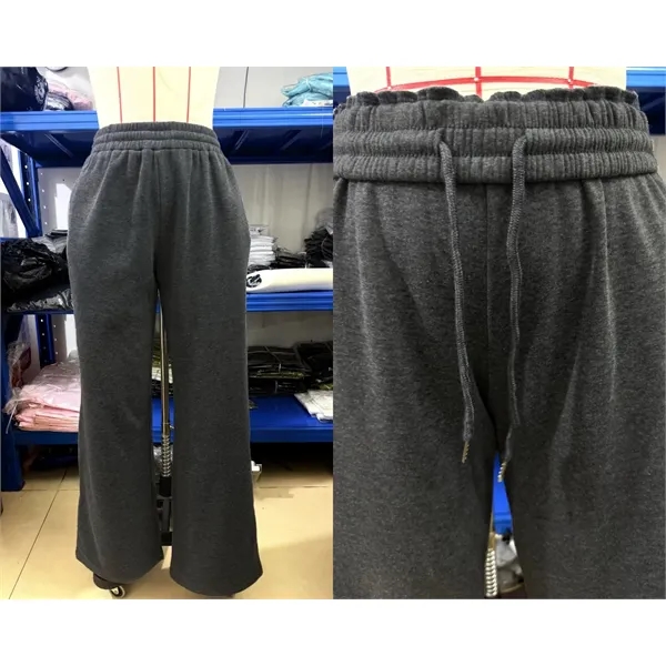 Custom Women's Wide-Leg Fleece Sweatpants - Custom Women's Wide-Leg Fleece Sweatpants - Image 7 of 32