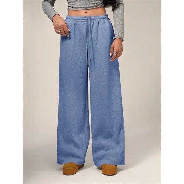Custom Women's Wide-Leg Fleece Sweatpants - Custom Women's Wide-Leg Fleece Sweatpants - Image 10 of 32