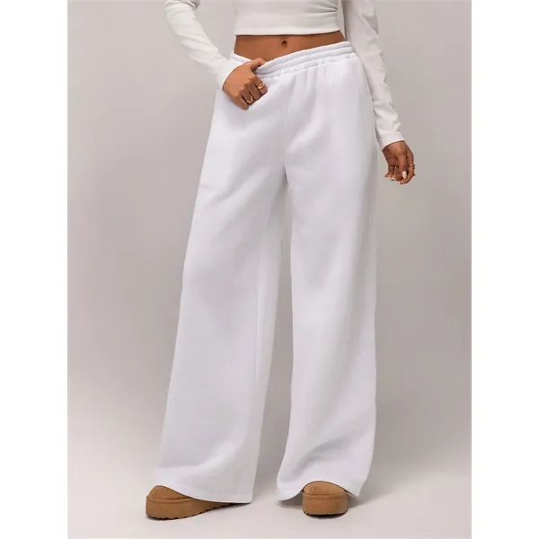 Custom Women's Wide-Leg Fleece Sweatpants - Custom Women's Wide-Leg Fleece Sweatpants - Image 11 of 32